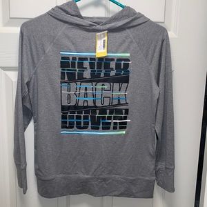 Boys grey tshirt hoodie